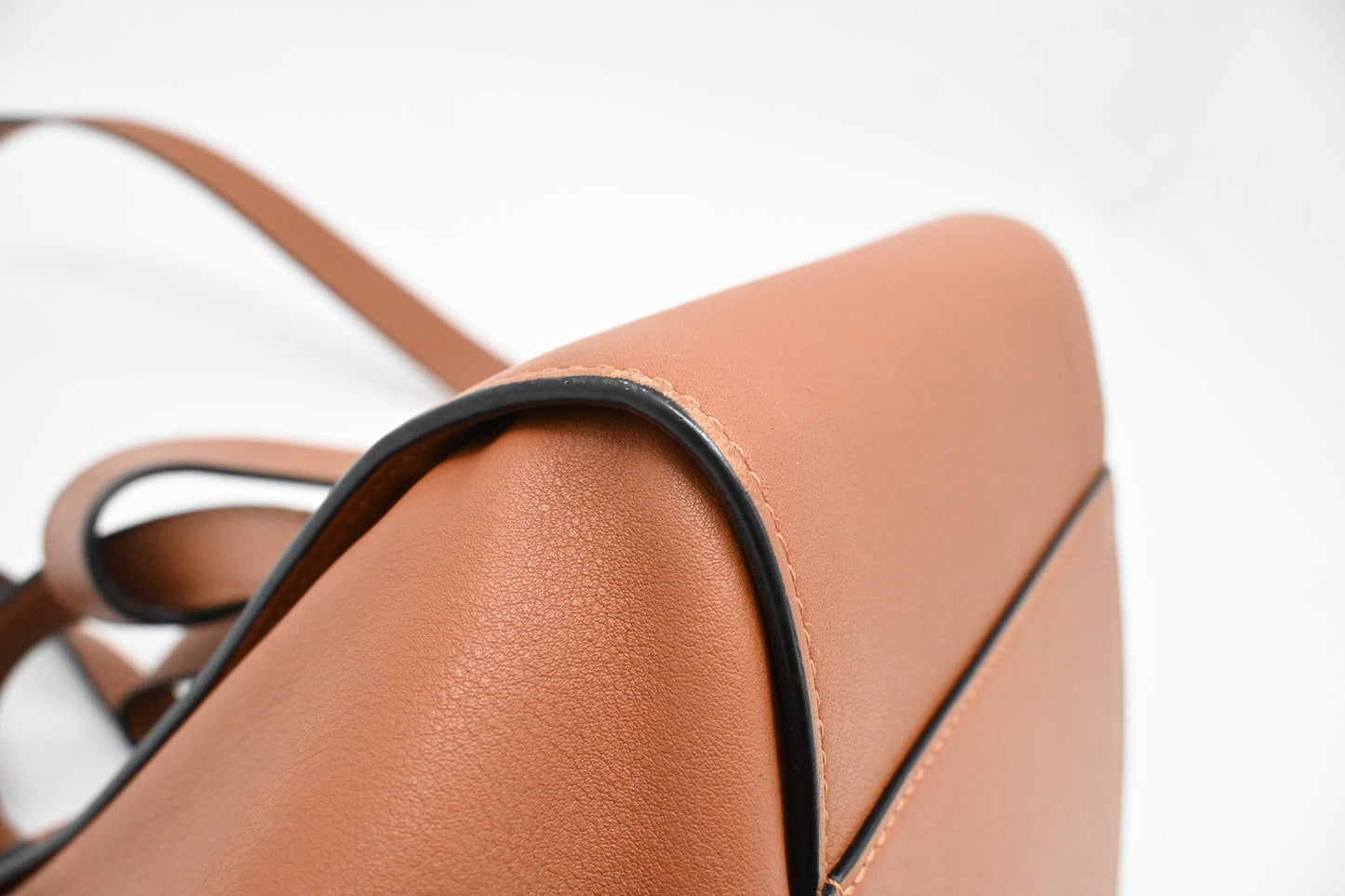 Loewe Mini Hammock in Brown Leather
