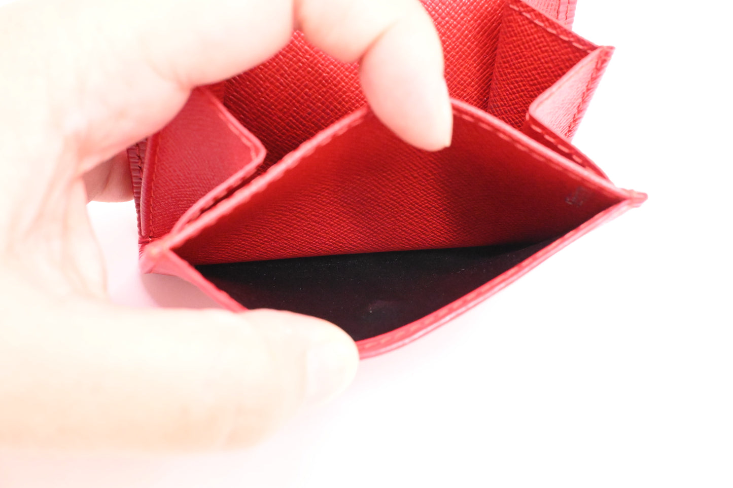 Louis Vuitton Card Case in Red Epi Leather