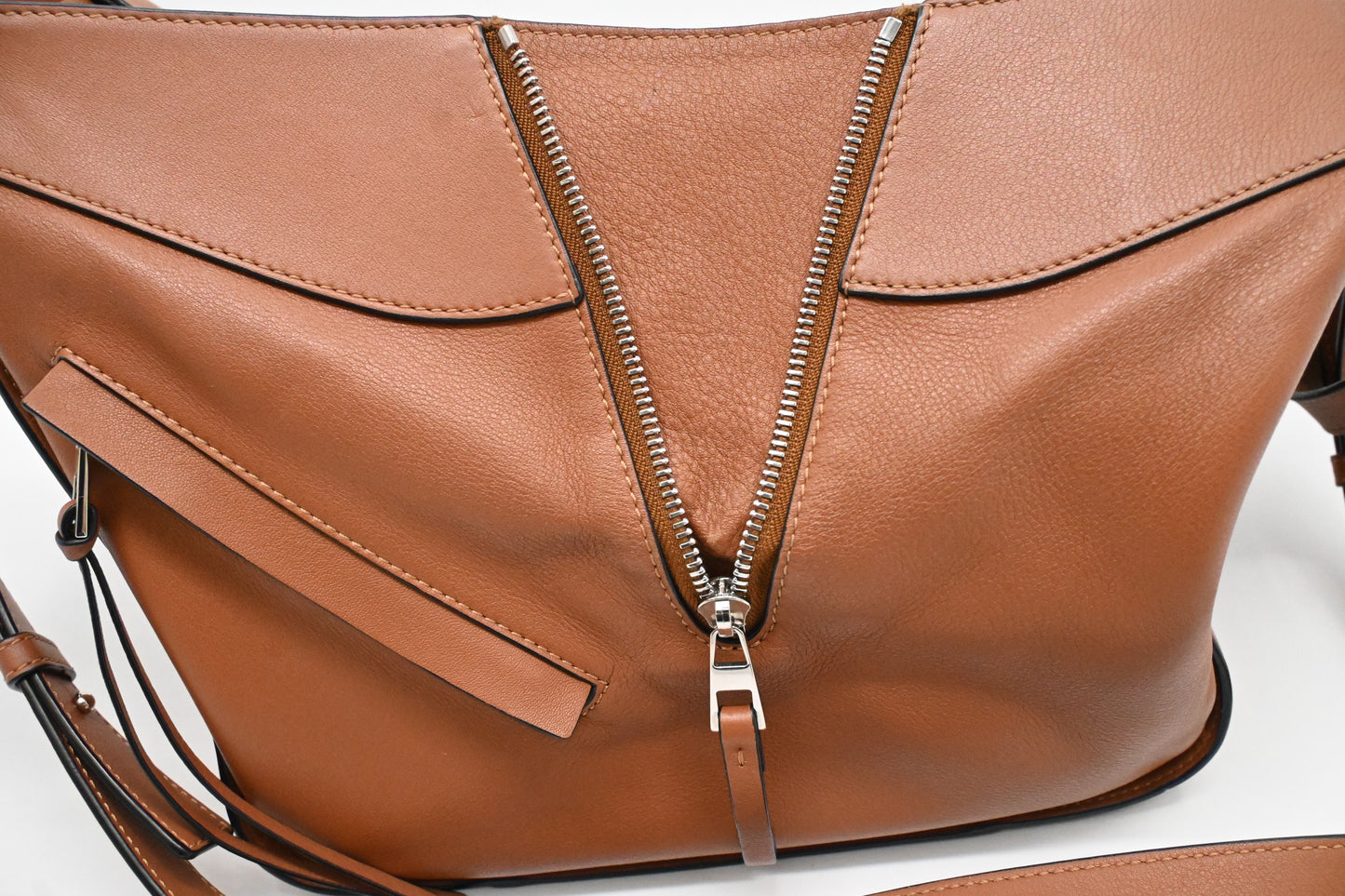 Loewe Mini Hammock in Brown Leather
