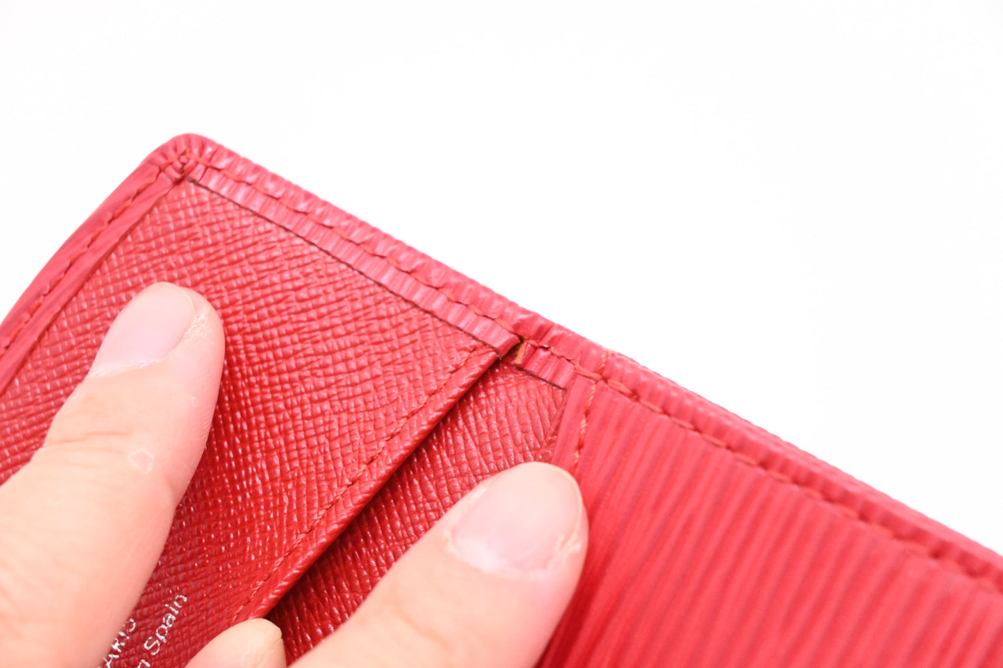 Louis Vuitton Card Case in Red Epi Leather
