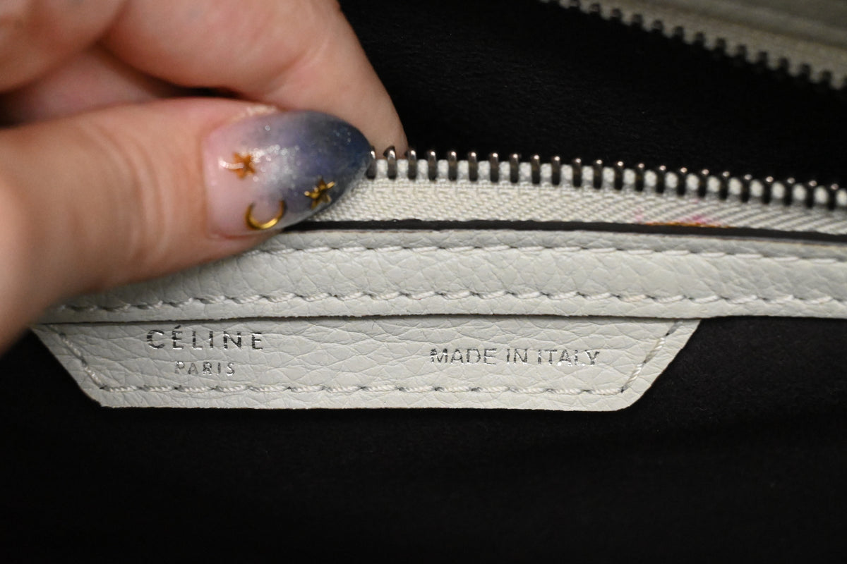 Celine Medium Luggage in Off White Leather