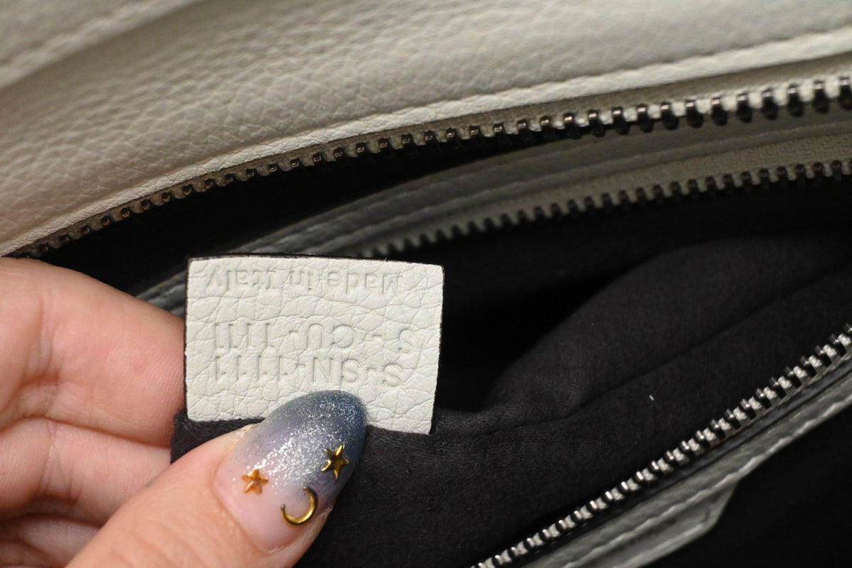 Celine Medium Luggage in Off White Leather