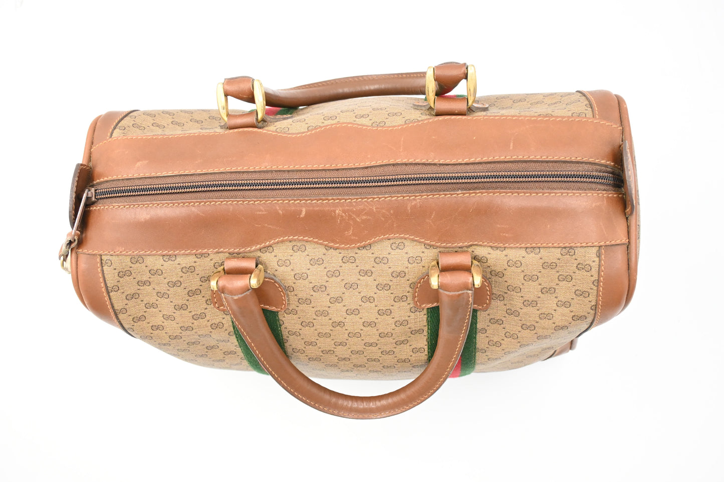 Gucci Sherry Line Boston Bag in GG Diamante Canvas