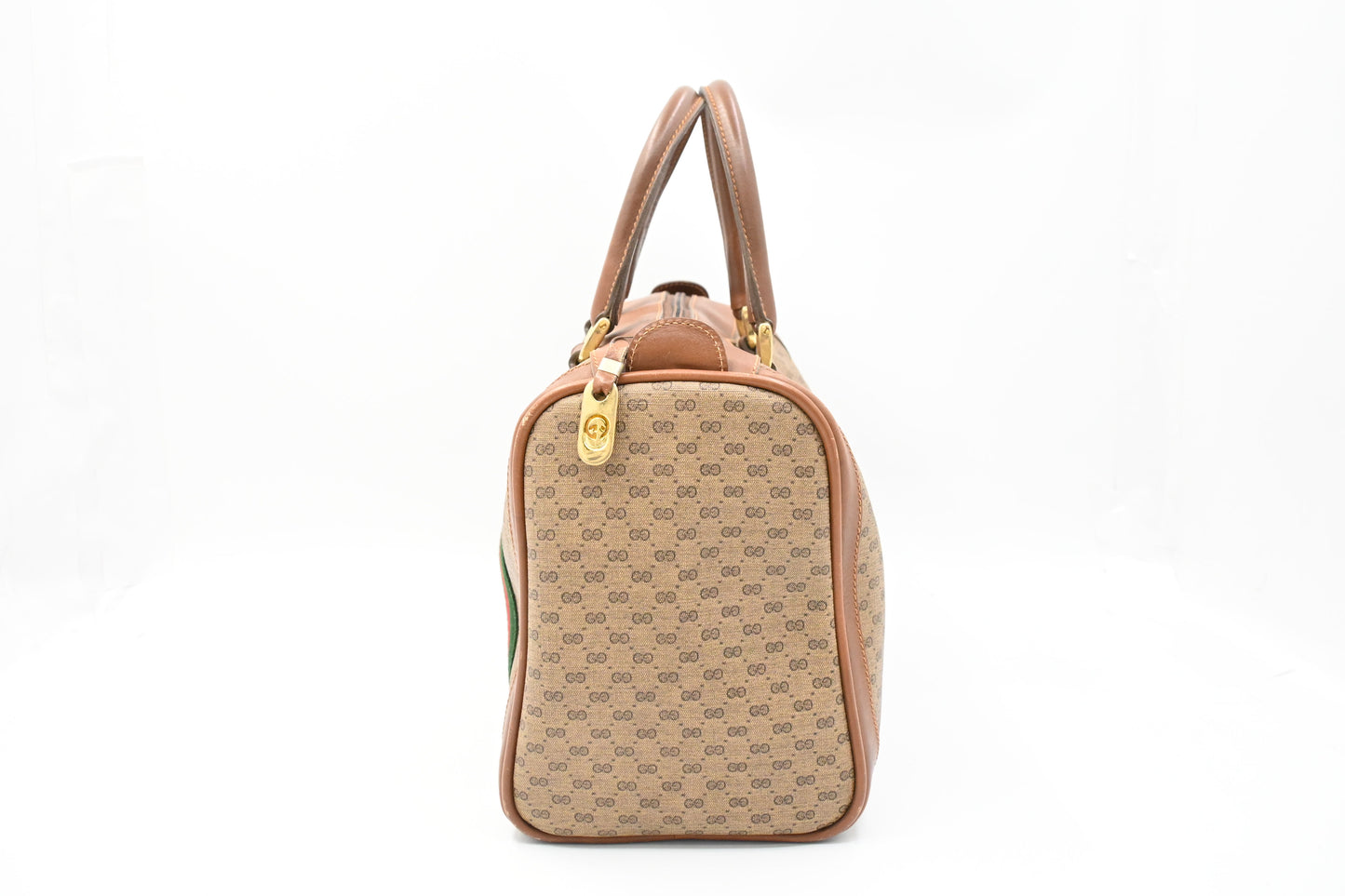 Gucci Sherry Line Boston Bag in GG Diamante Canvas