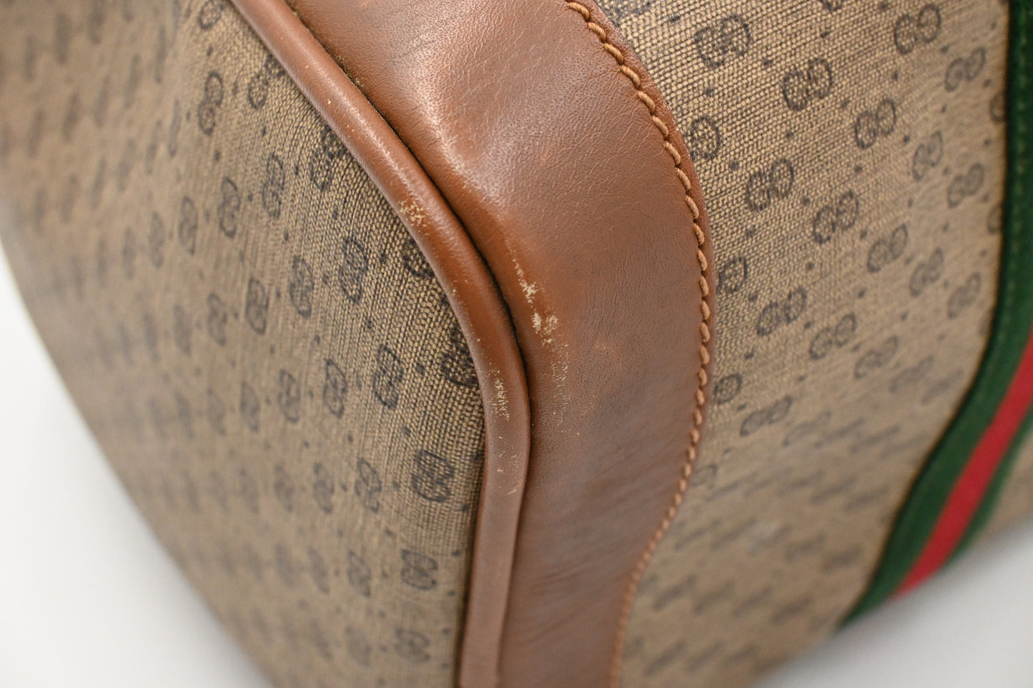 Gucci Sherry Line Boston Bag in GG Diamante Canvas