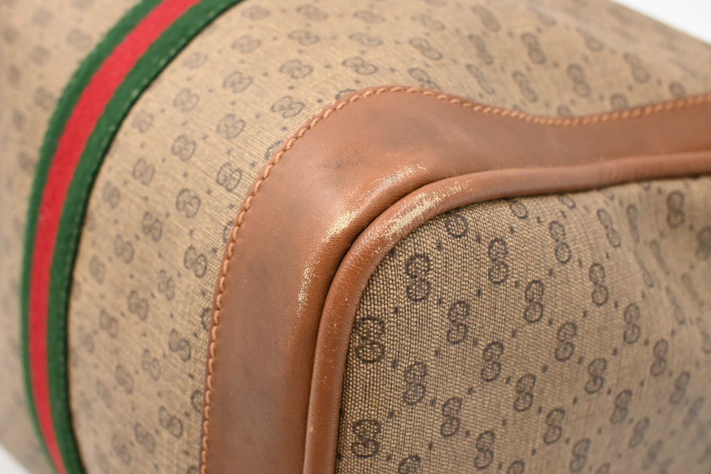 Gucci Sherry Line Boston Bag in GG Diamante Canvas