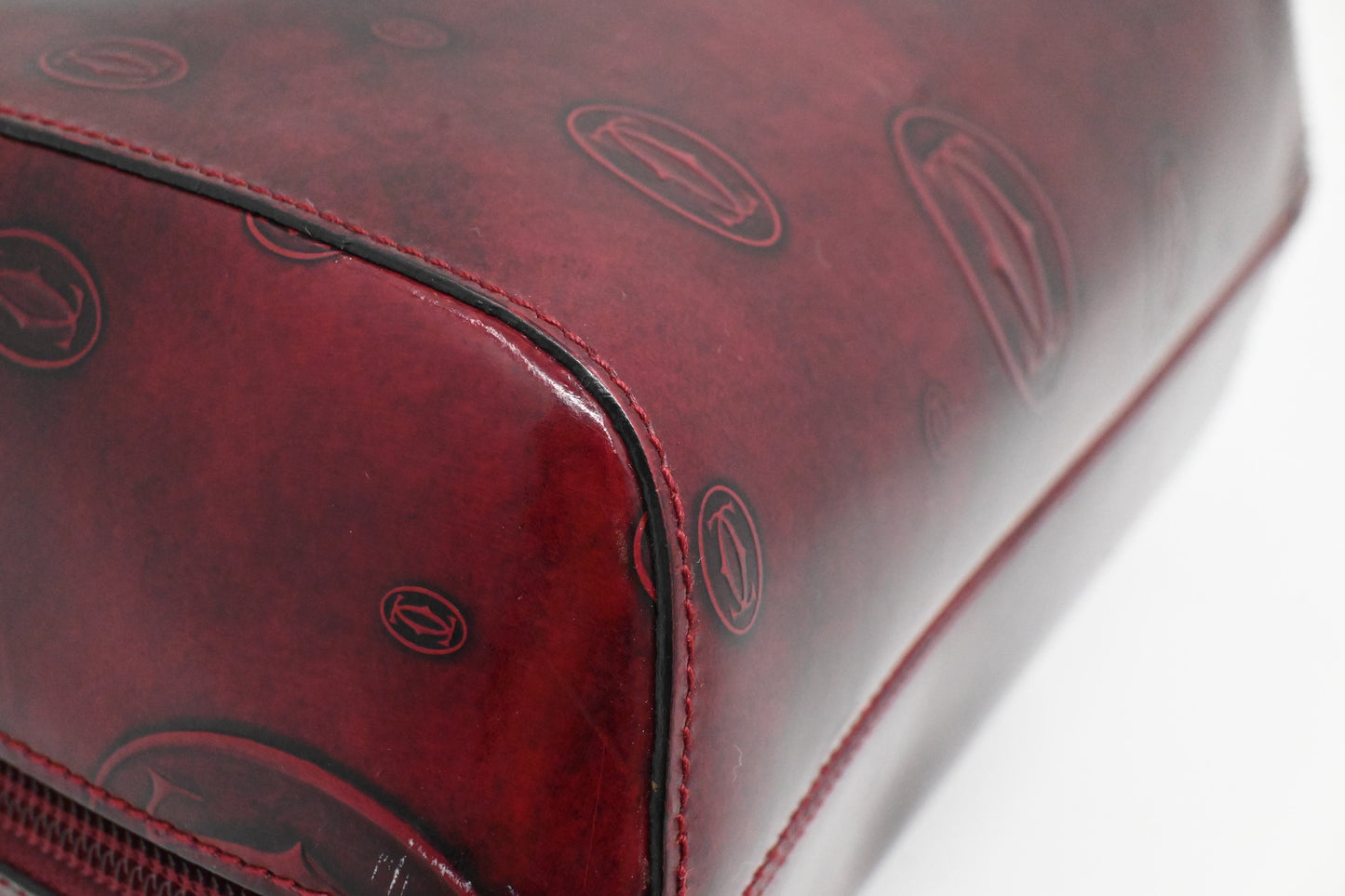 Cartier Happy Birthday Backpack in Burgundy Patent Leather