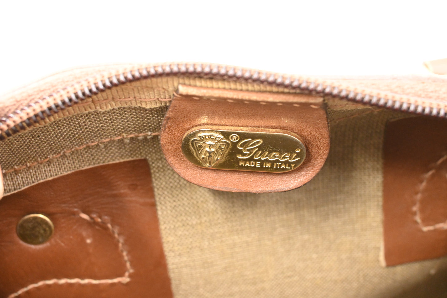 Gucci Sherry Line Boston Bag in GG Diamante Canvas