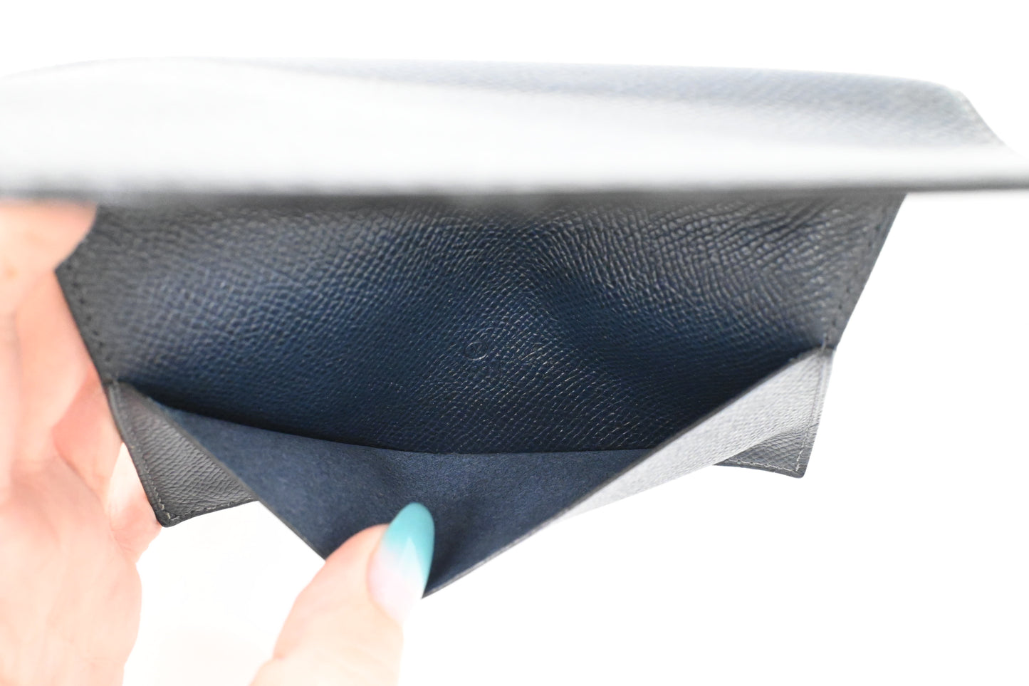 Hermes Agenda Cover in Blue Leather