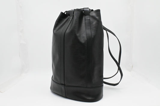 Louis Vuitton Randonnee GM in Black Epi Leather