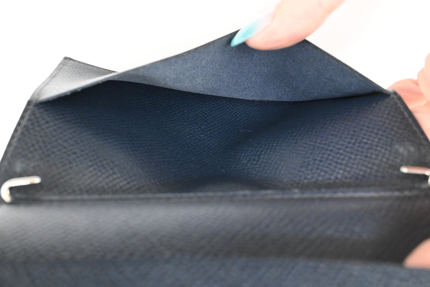 Hermes Agenda Cover in Blue Leather