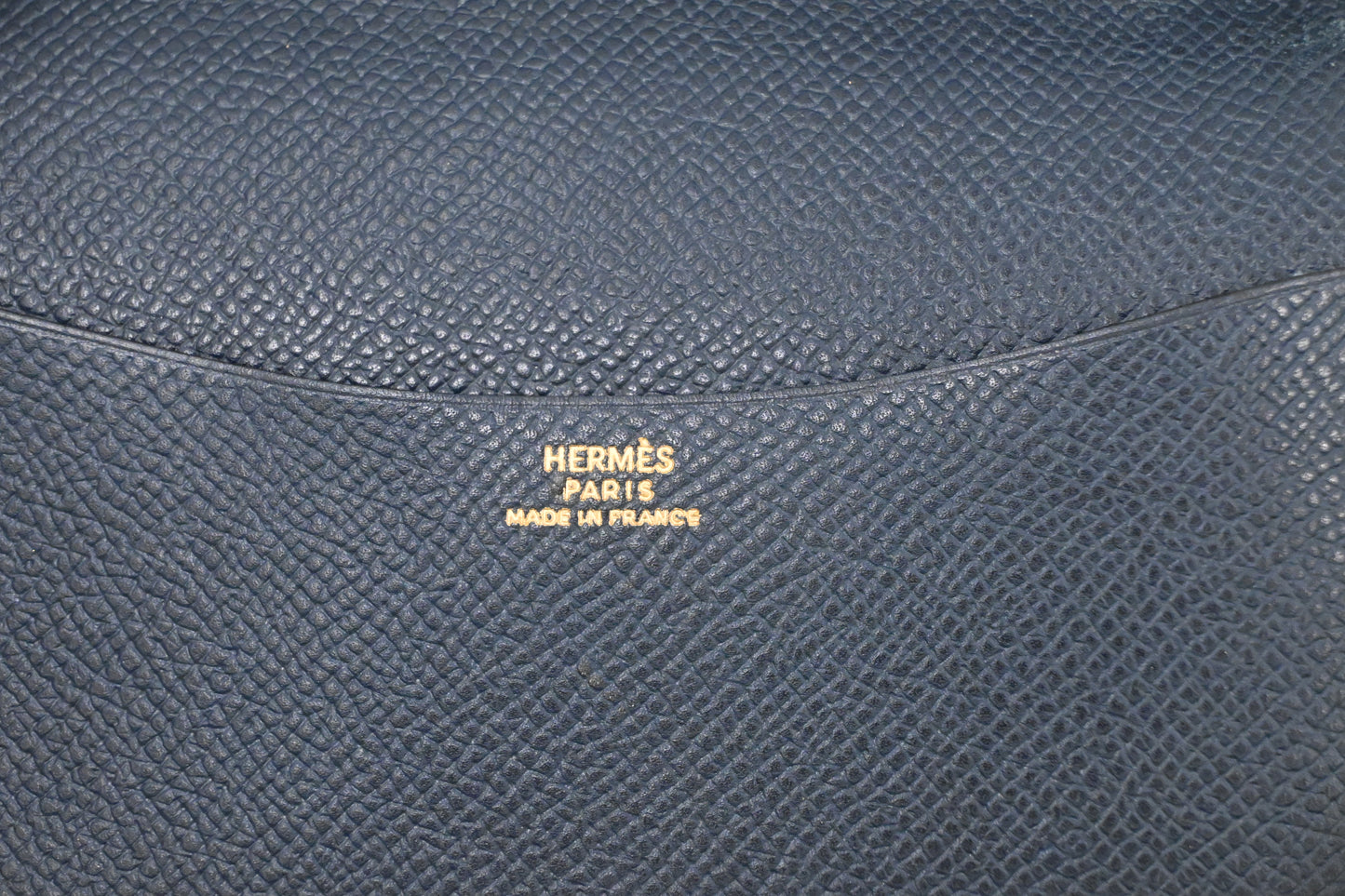 Hermes Agenda Cover in Blue Leather