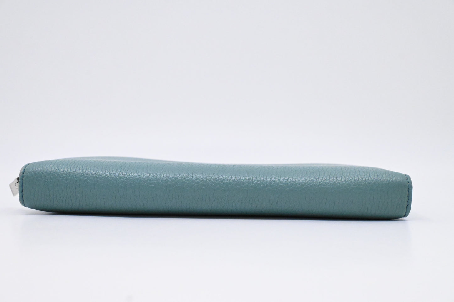 Celine Long Zippy Wallet in Teal Leather