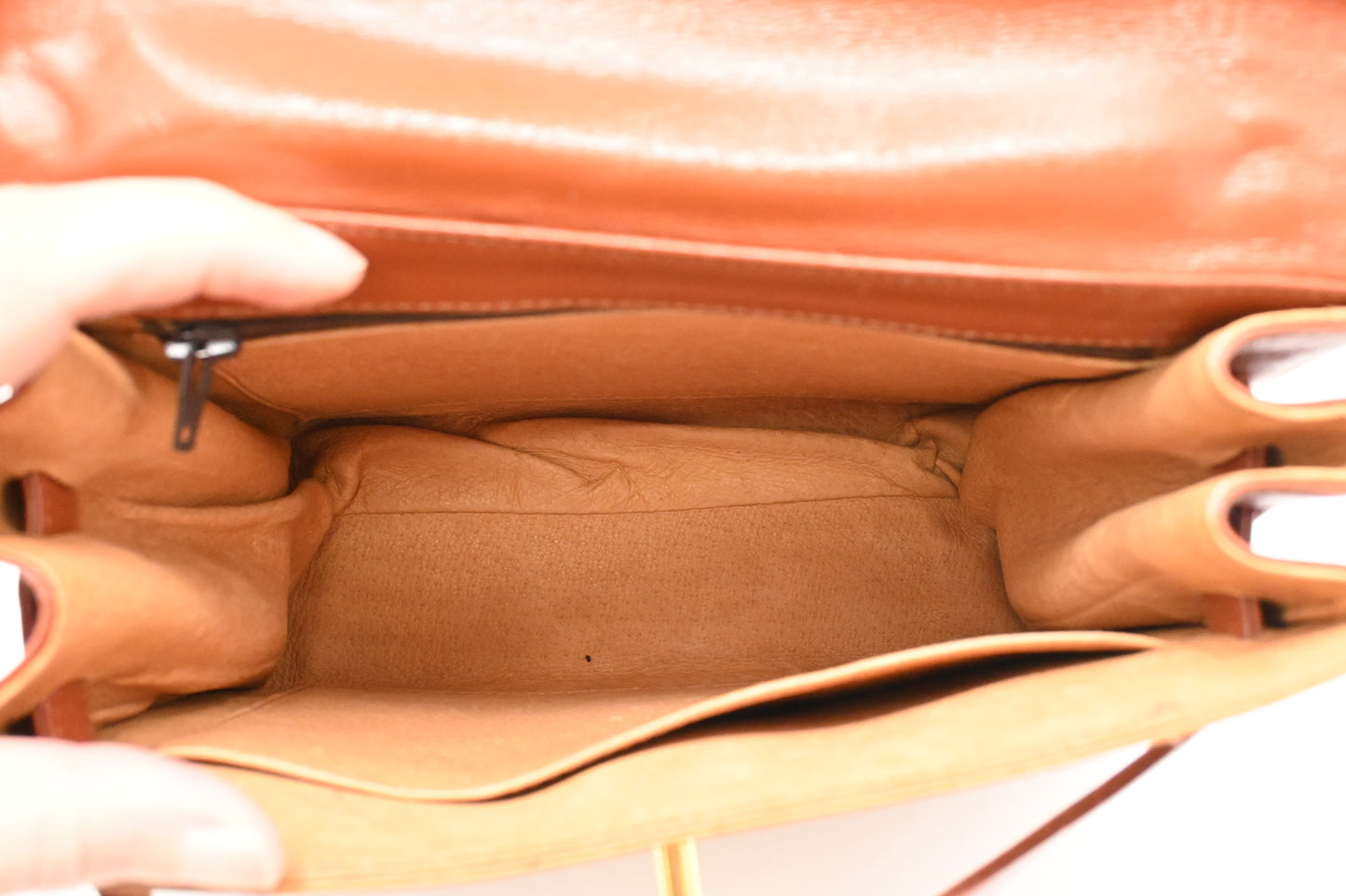 MCM Mini Kelly in Cognac Visetos Canvas