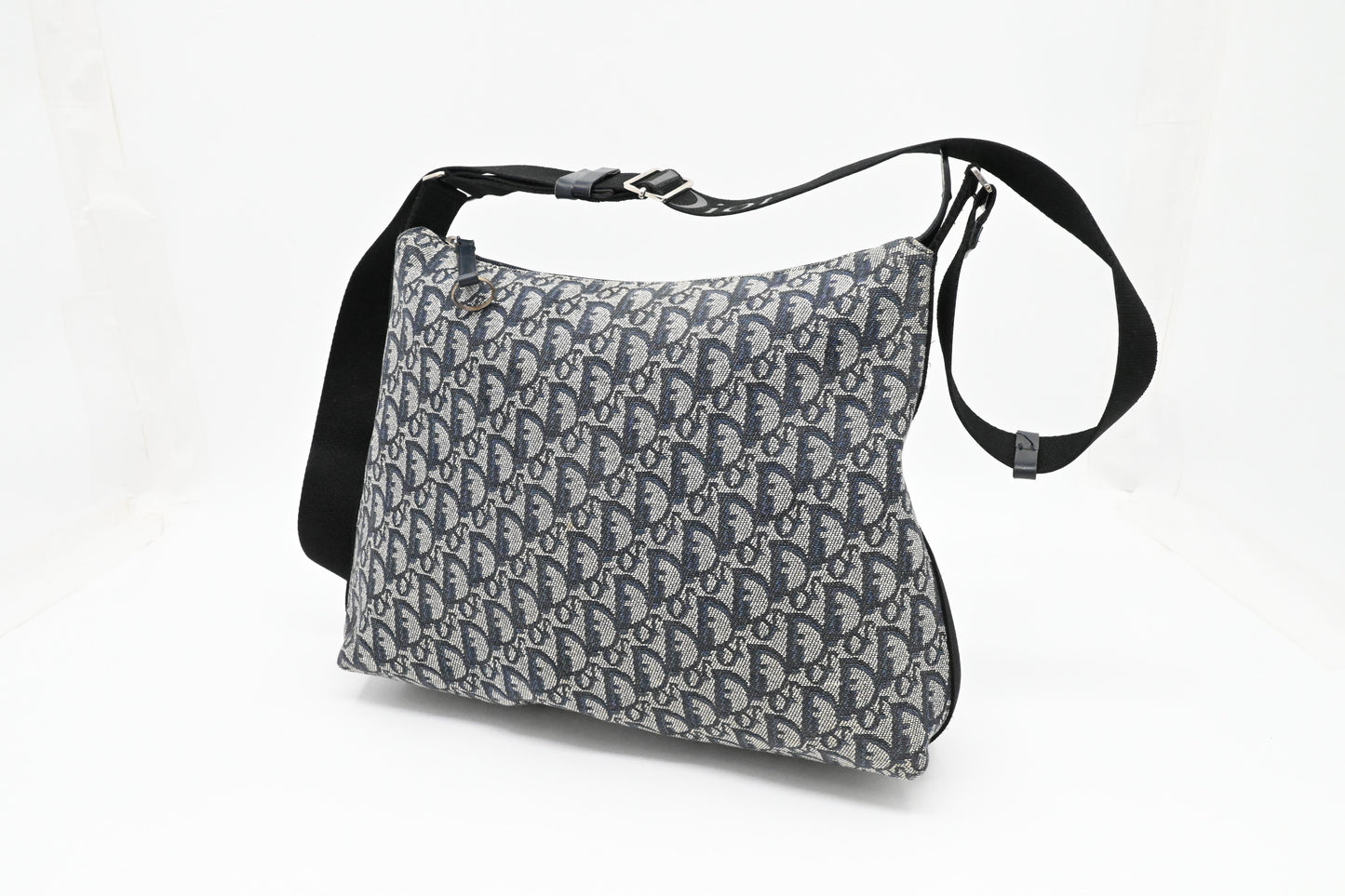 Dior Diorissimo Trotteur Messenger Bag in Blue Oblique Canvas