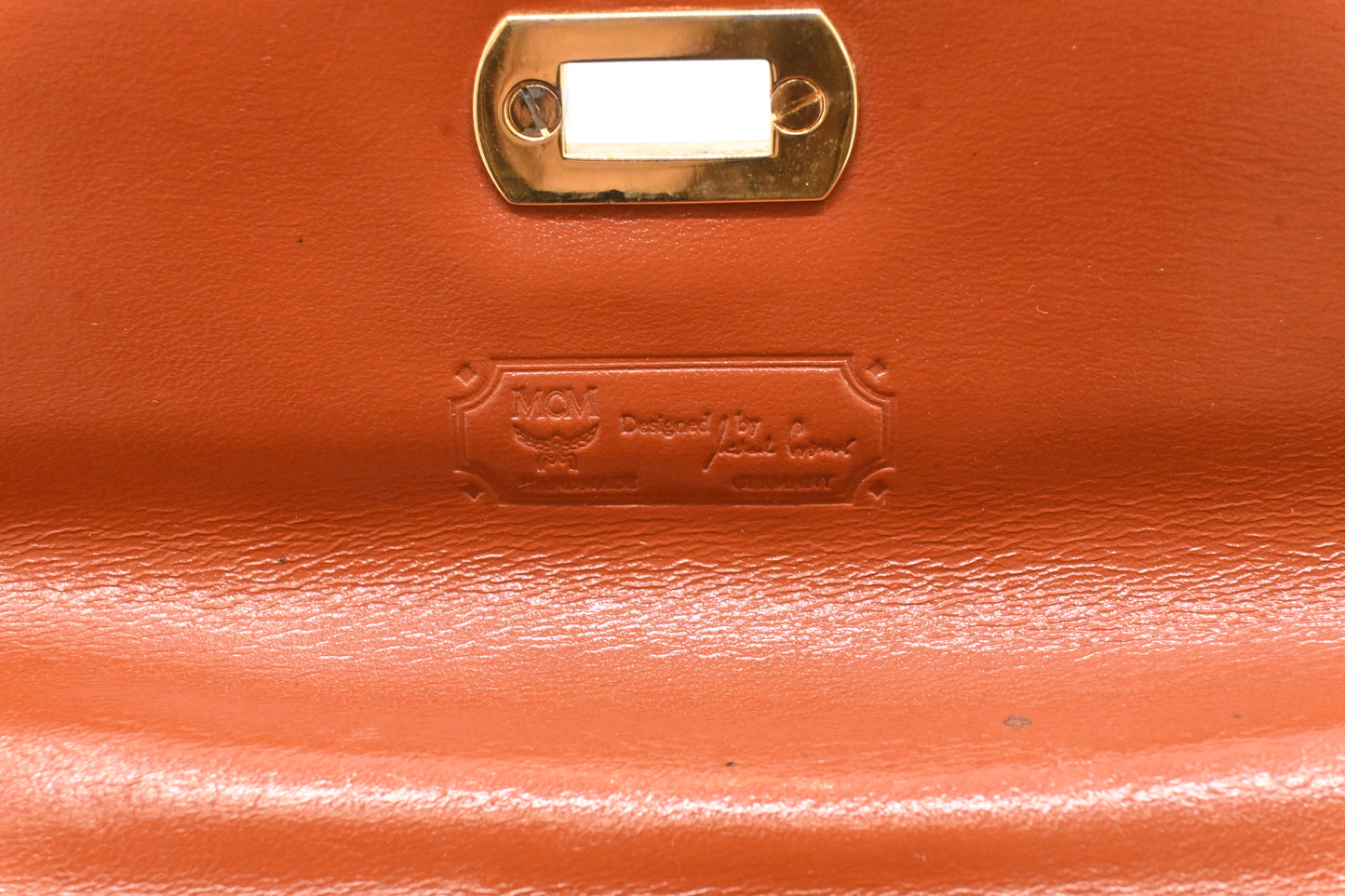 MCM Mini Kelly in Cognac Visetos Canvas
