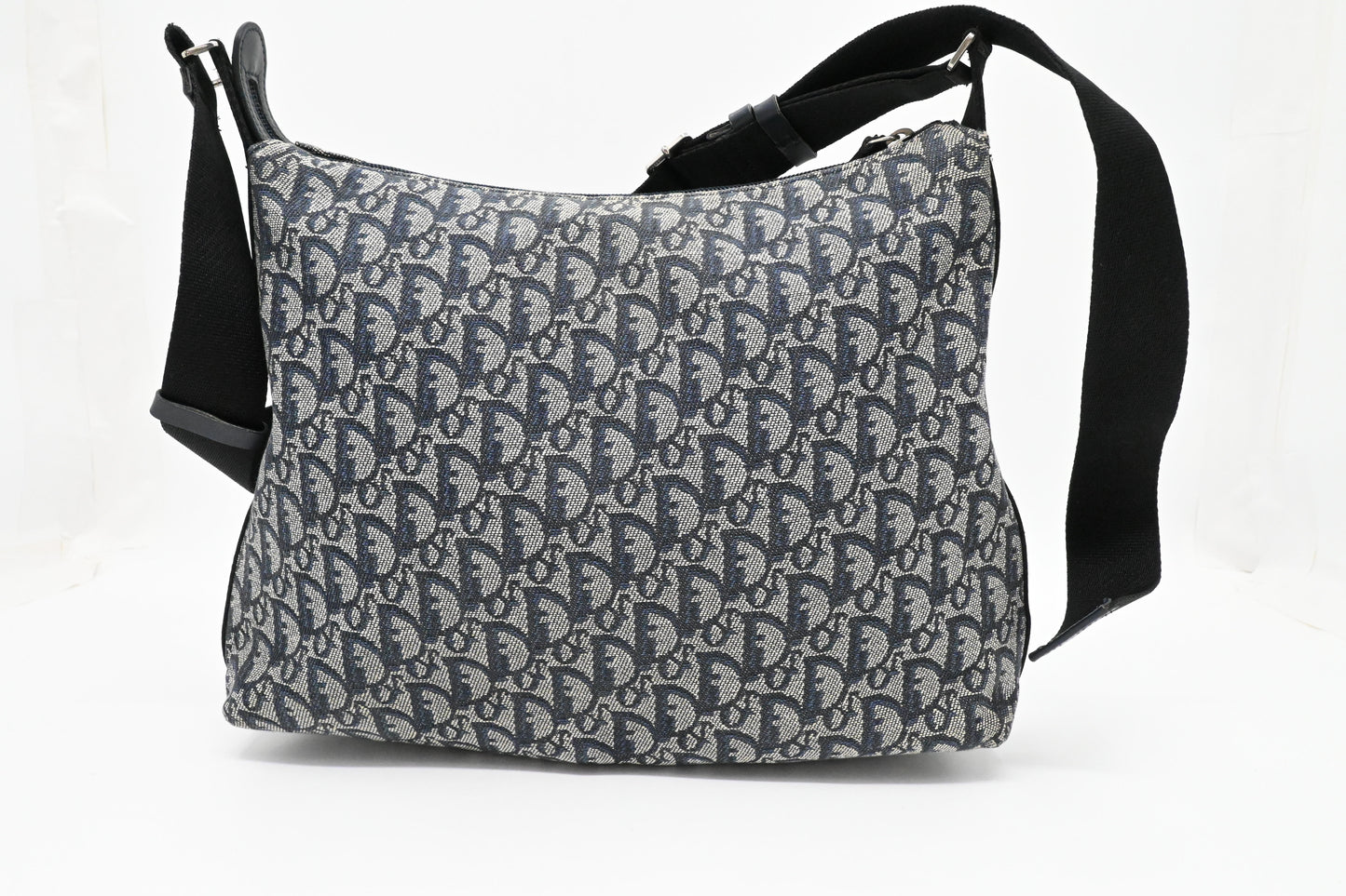 Dior Diorissimo Trotteur Messenger Bag in Blue Oblique Canvas