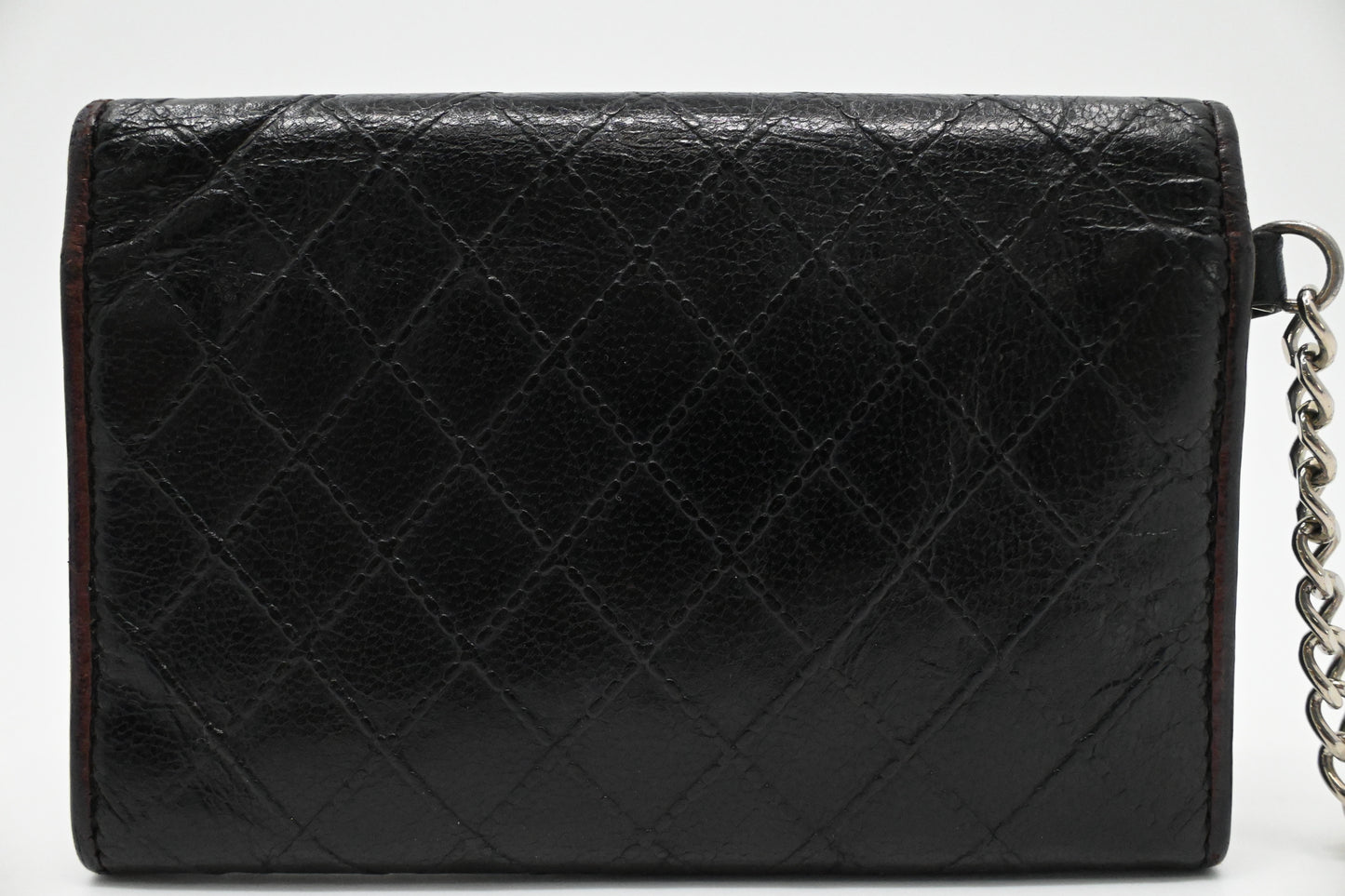 Chanel Coin Case in Black Matelasse Leather