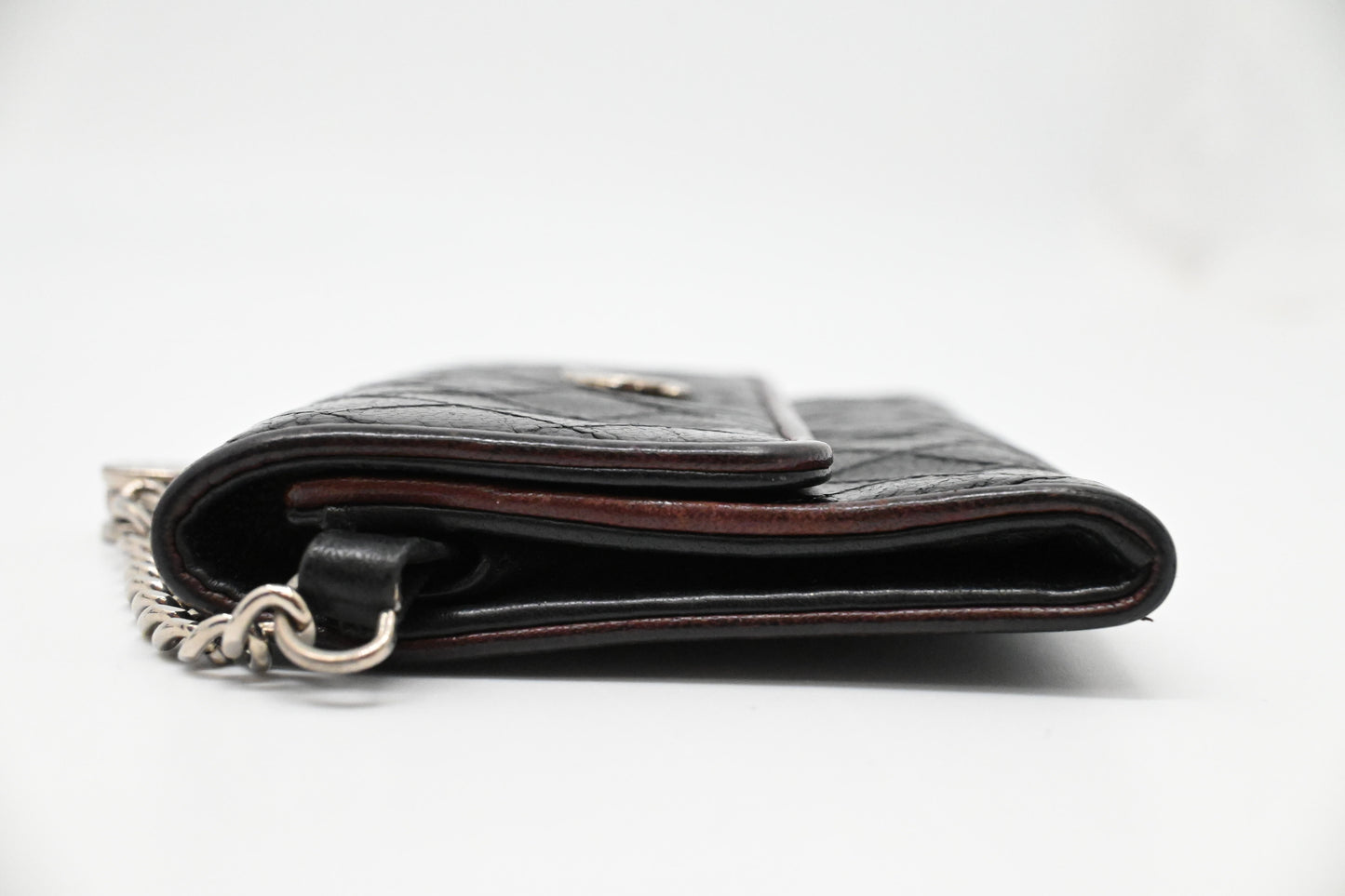 Chanel Coin Case in Black Matelasse Leather