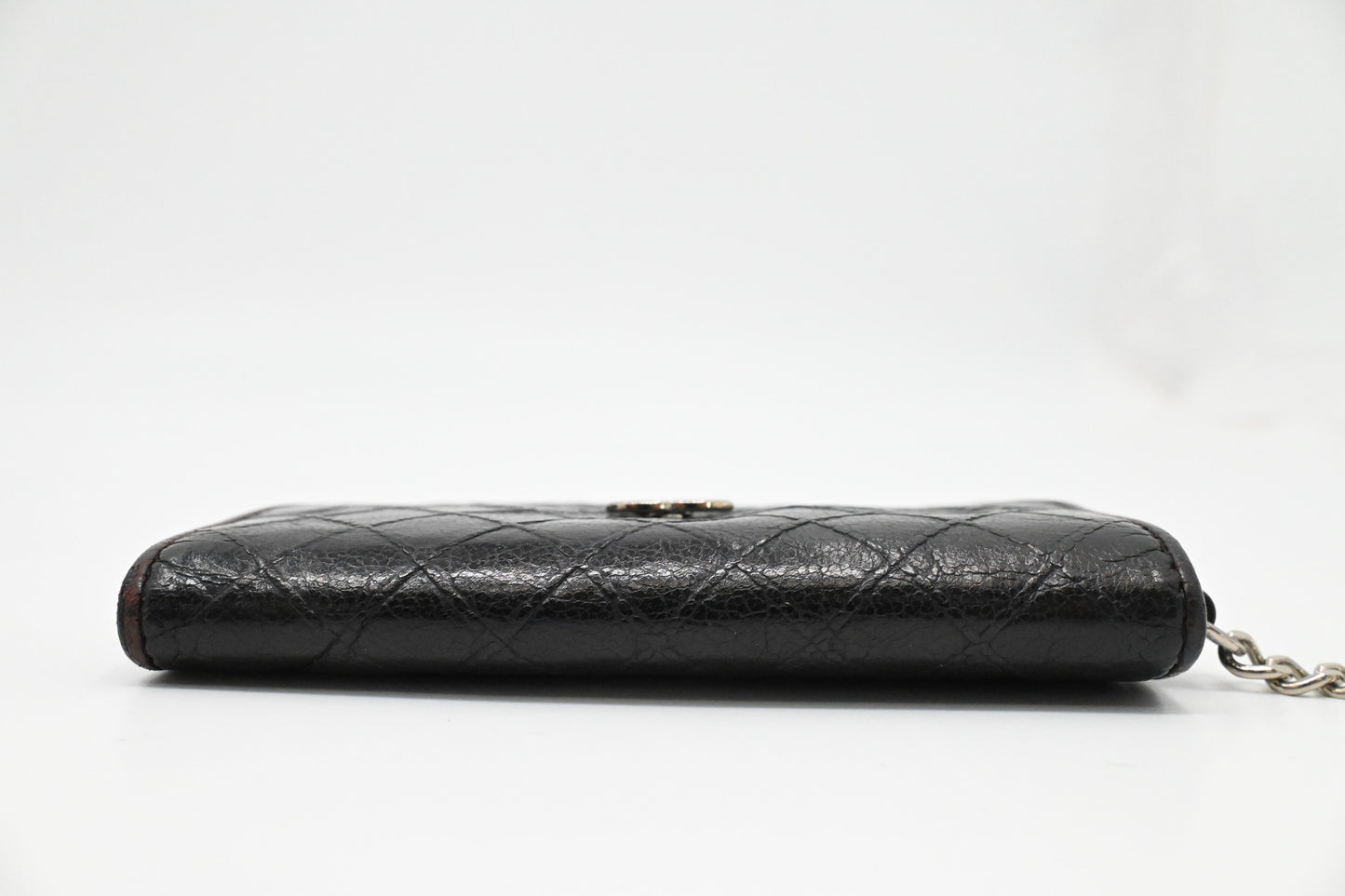 Chanel Coin Case in Black Matelasse Leather