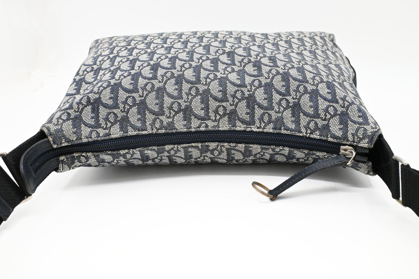 Dior Diorissimo Trotteur Messenger Bag in Blue Oblique Canvas
