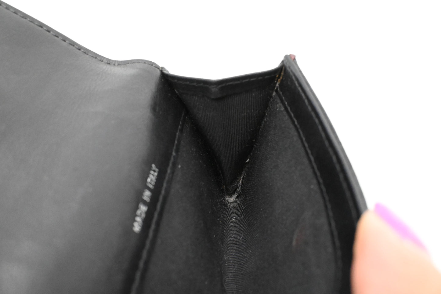 Chanel Coin Case in Black Matelasse Leather