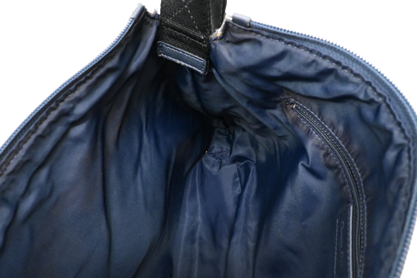 Dior Diorissimo Trotteur Messenger Bag in Blue Oblique Canvas