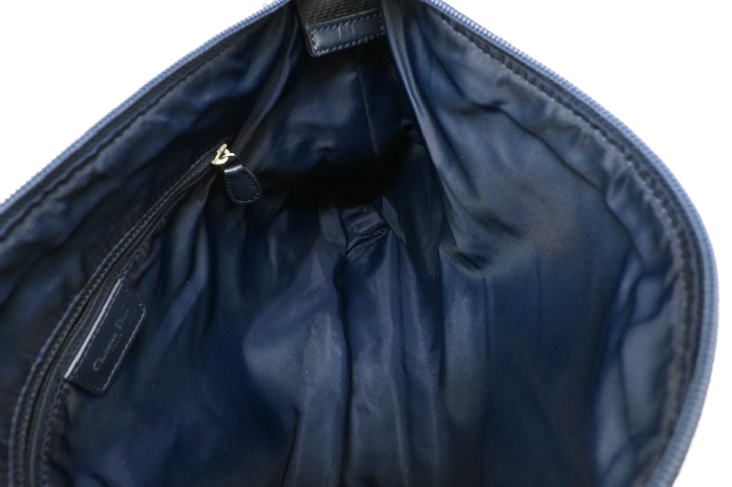 Dior Diorissimo Trotteur Messenger Bag in Blue Oblique Canvas