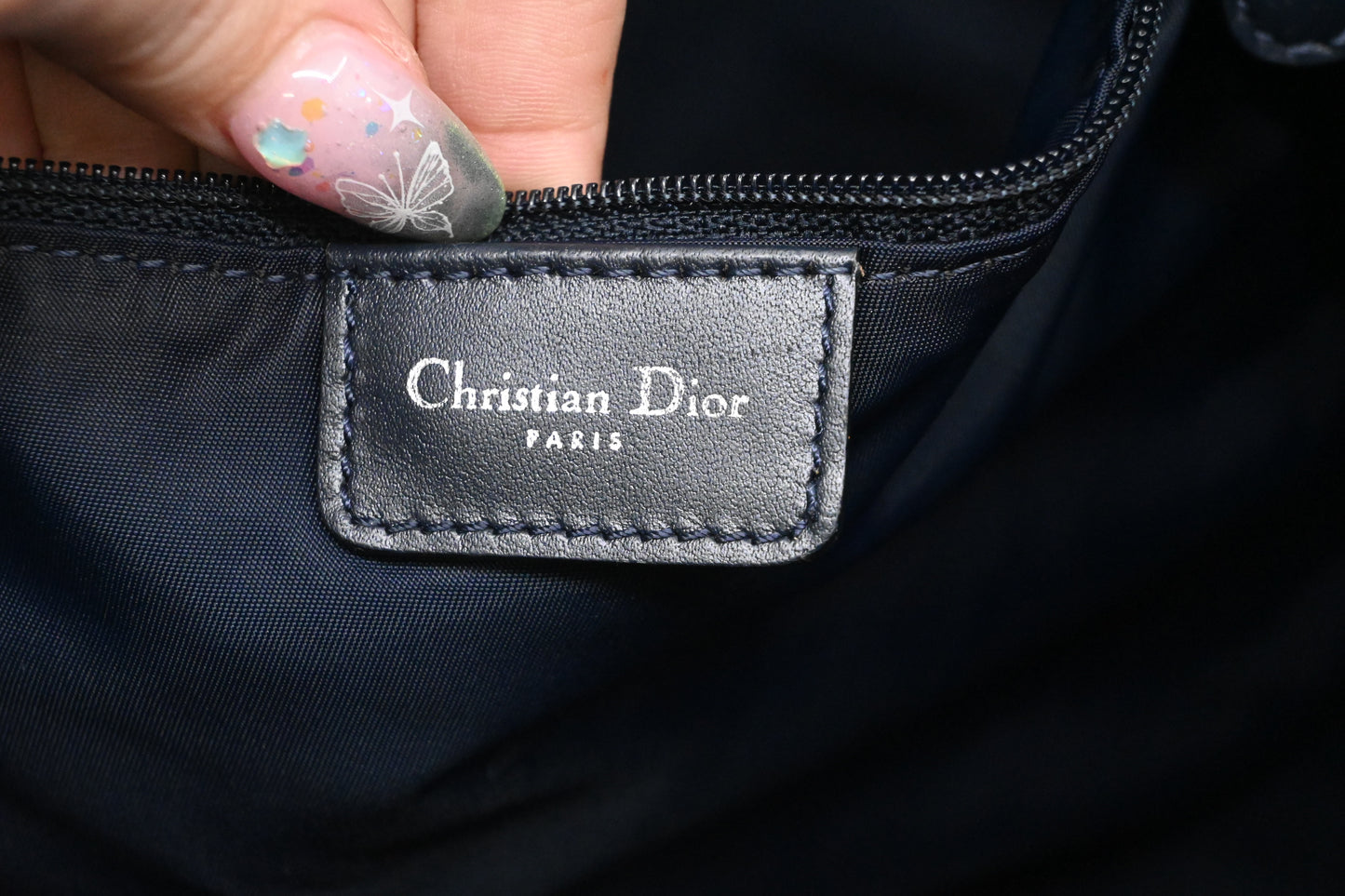 Dior Diorissimo Trotteur Messenger Bag in Blue Oblique Canvas