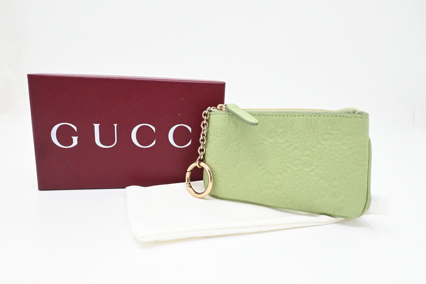 Gucci Key Case in Green Leather