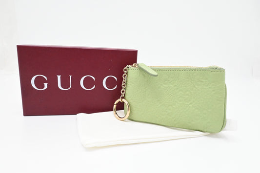 Gucci Key Case in Green Leather