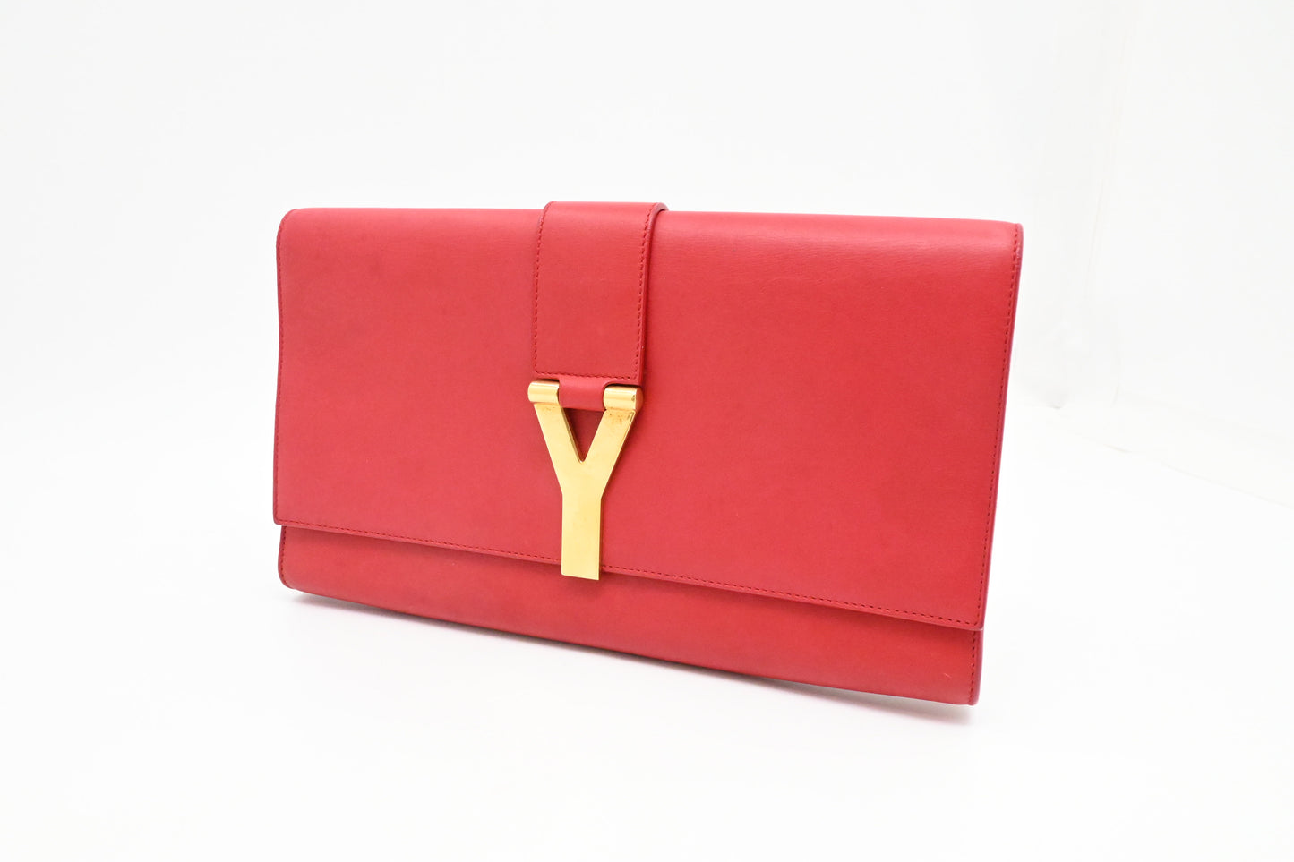 YSL Saint Laurent Pouch in Red Leather