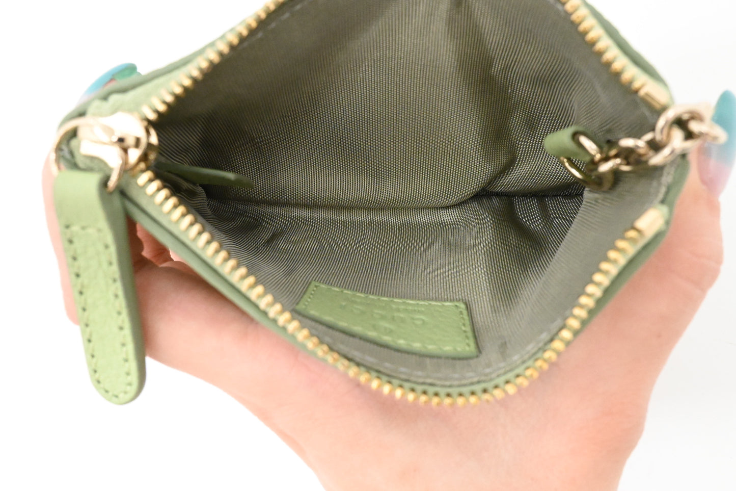 Gucci Key Case in Green Leather
