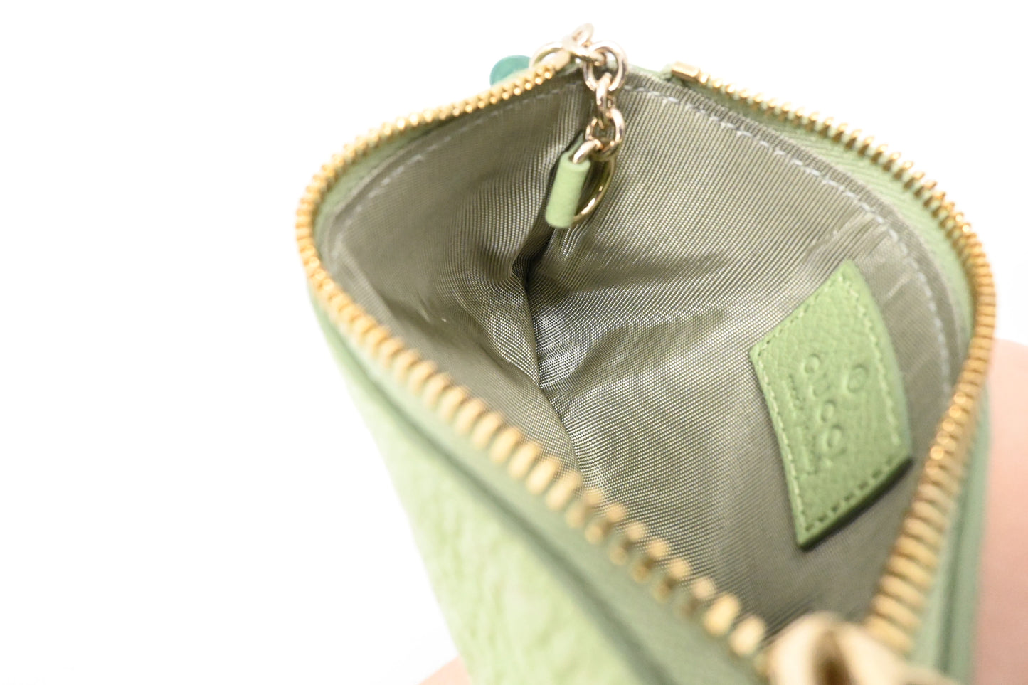 Gucci Key Case in Green Leather