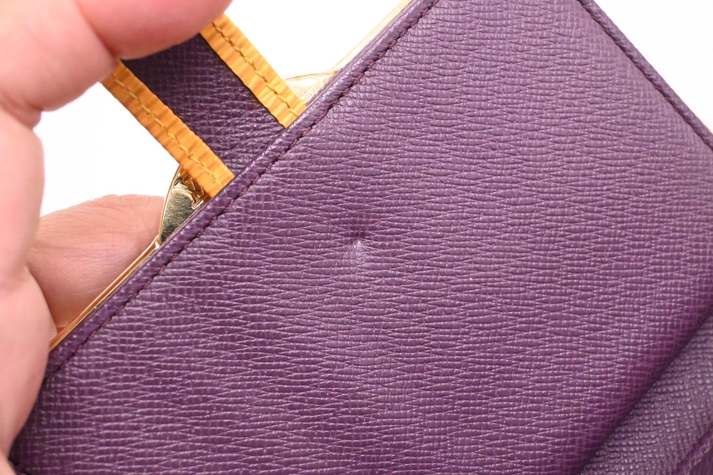 Louis Vuitton Viennois Wallet in Yellow Epi Leather