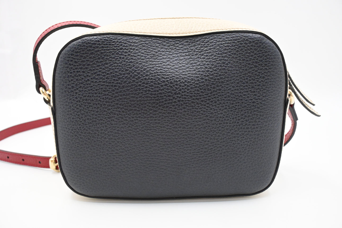 Gucci Soho Crossbody Bag in Blue, White and Red Leather