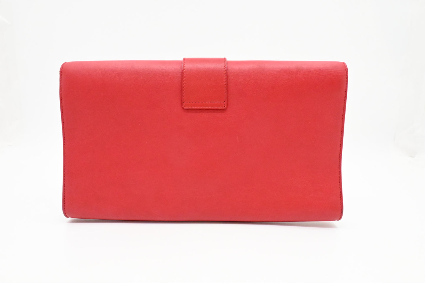 YSL Saint Laurent Pouch in Red Leather