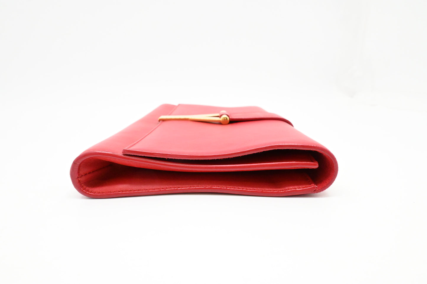YSL Saint Laurent Pouch in Red Leather
