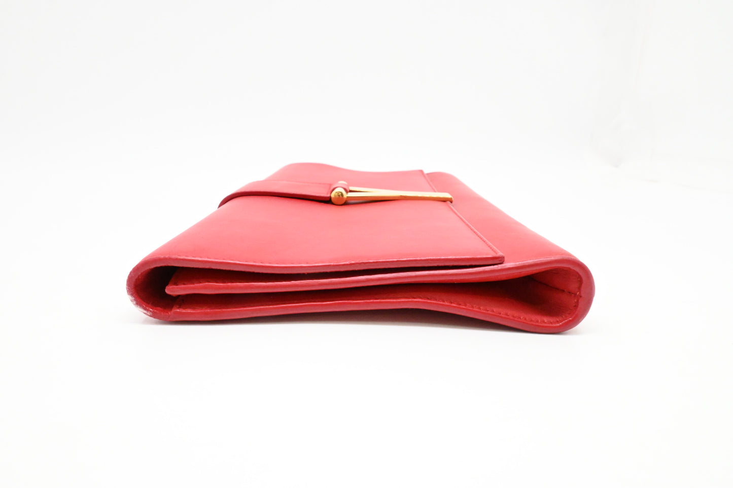 YSL Saint Laurent Pouch in Red Leather