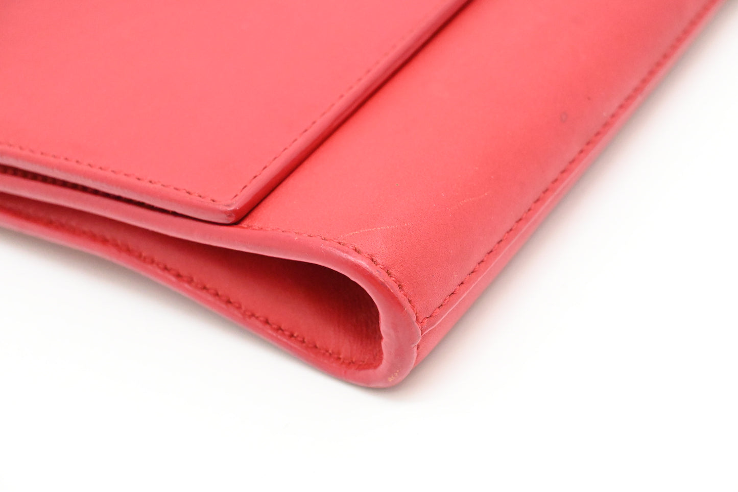 YSL Saint Laurent Pouch in Red Leather