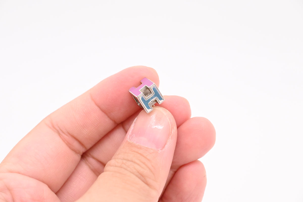 Hermes H Cube Purple Earring