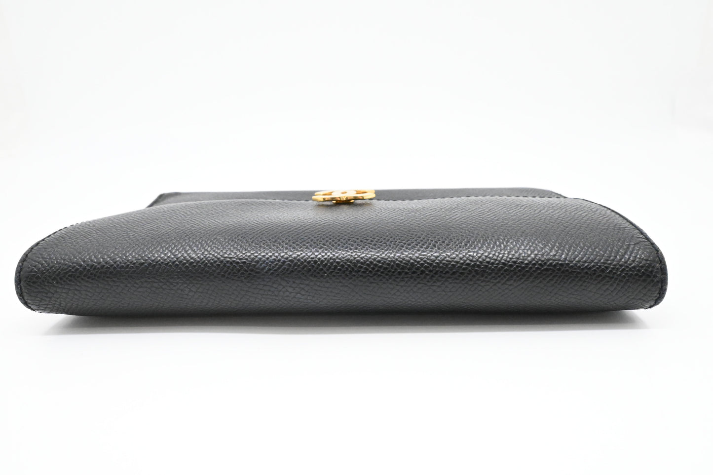 Chanel Trifold Wallet in Black Leather