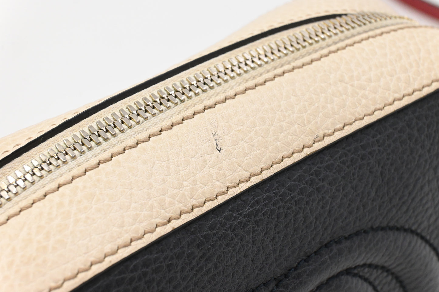 Gucci Soho Crossbody Bag in Blue, White and Red Leather