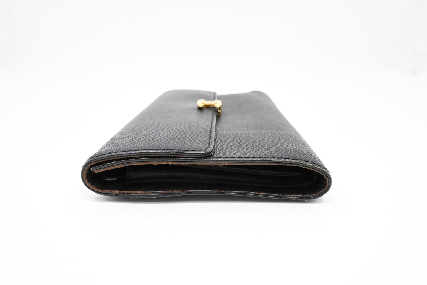 Chanel Trifold Wallet in Black Leather