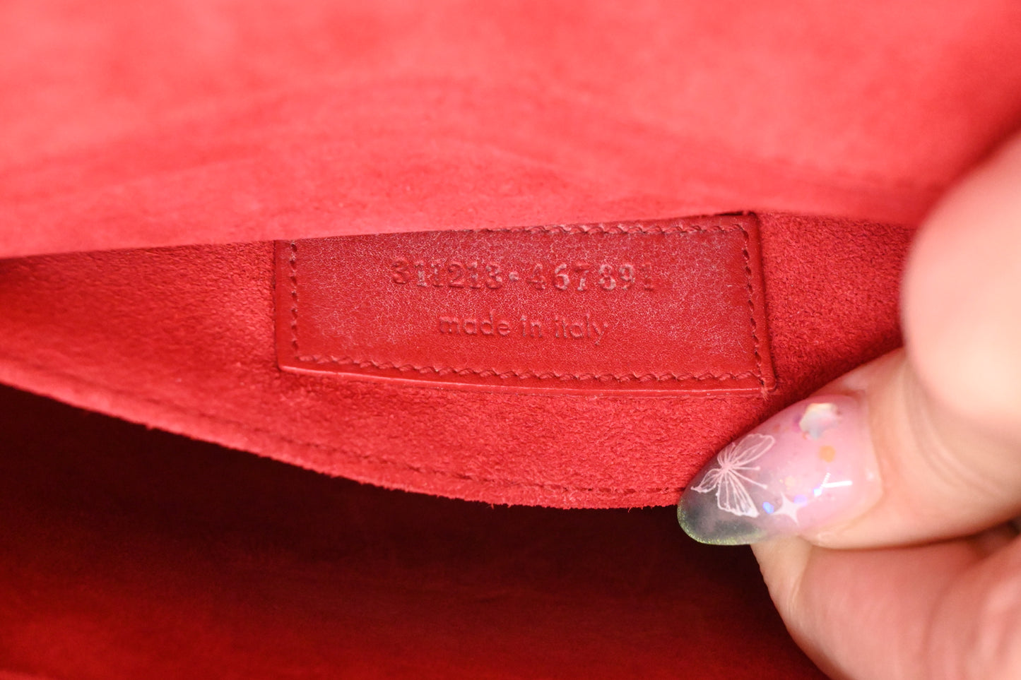 YSL Saint Laurent Pouch in Red Leather