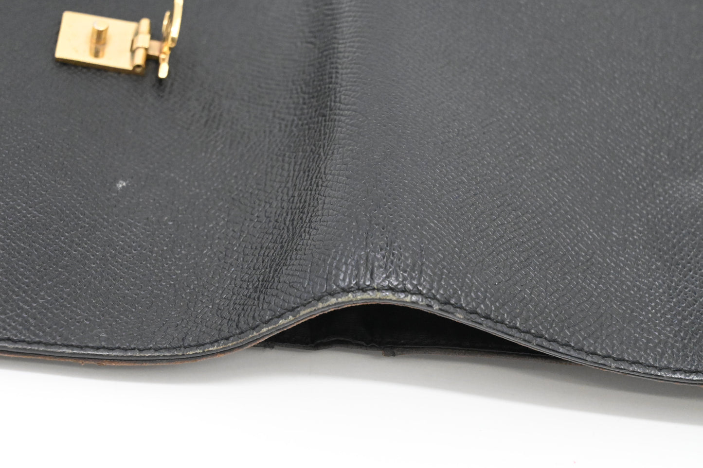Chanel Trifold Wallet in Black Leather