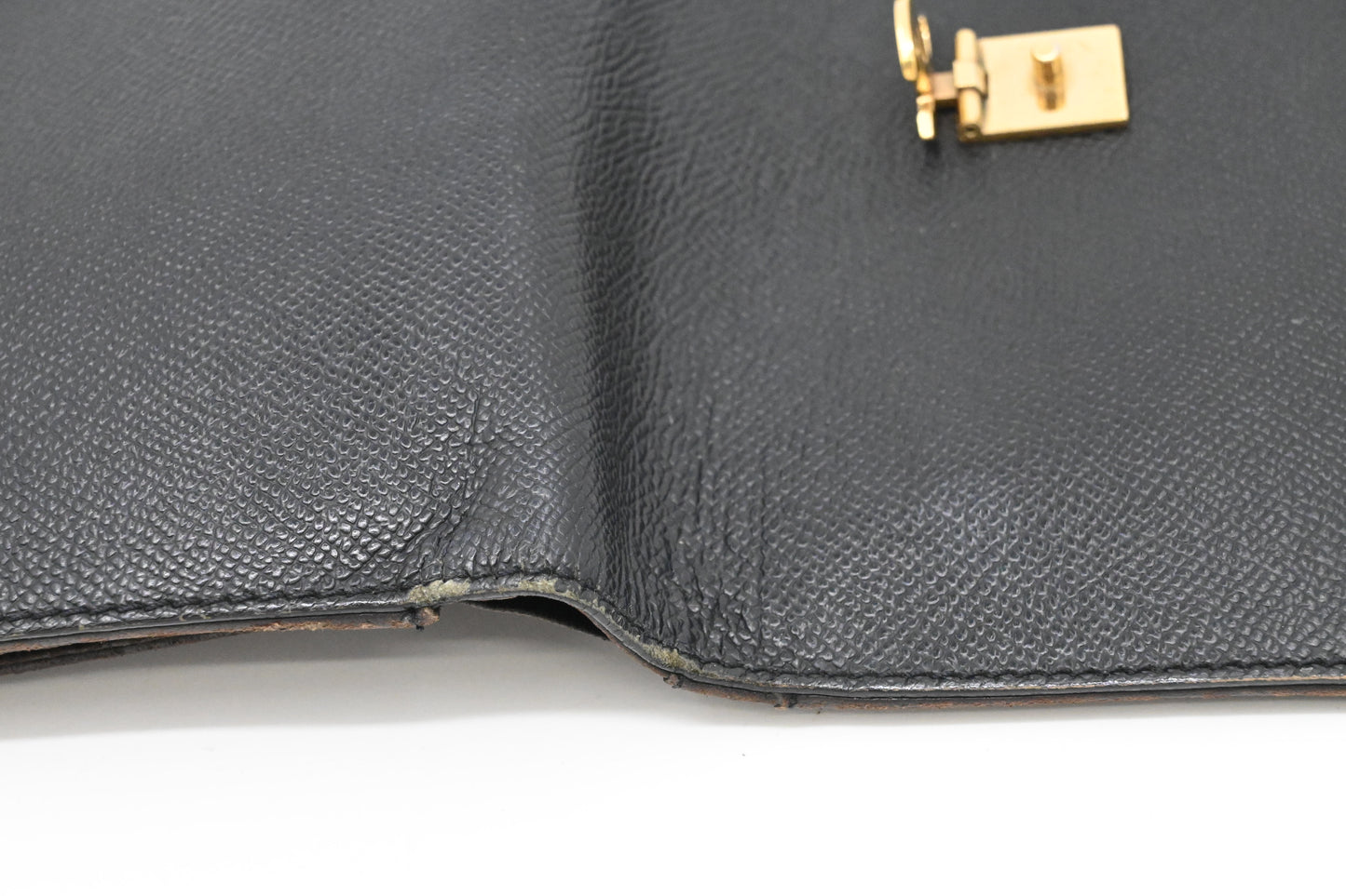 Chanel Trifold Wallet in Black Leather