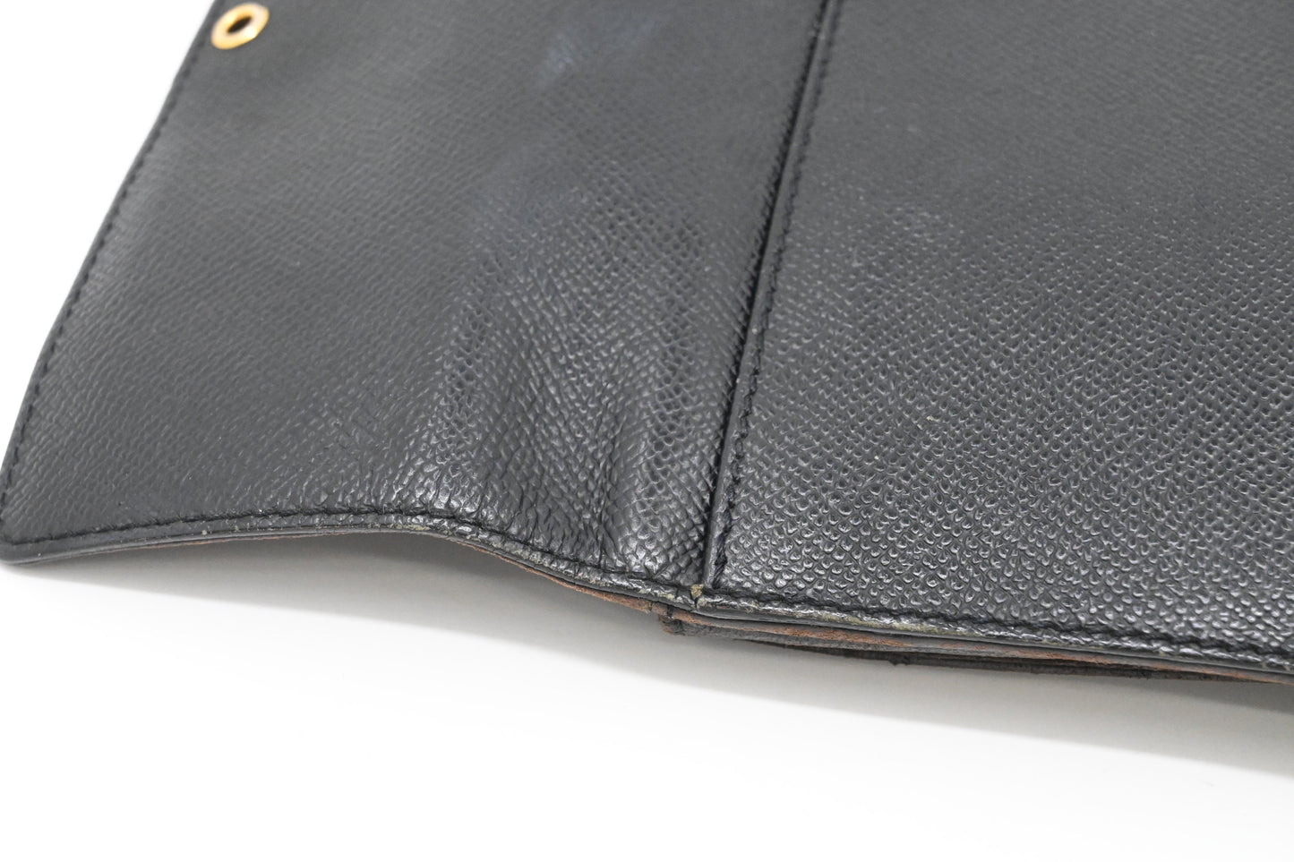 Chanel Trifold Wallet in Black Leather