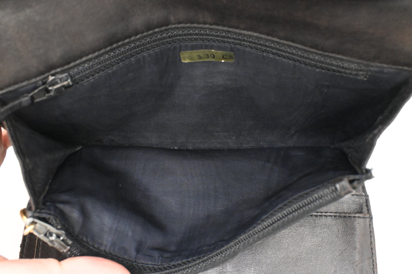 Chanel Trifold Wallet in Black Leather