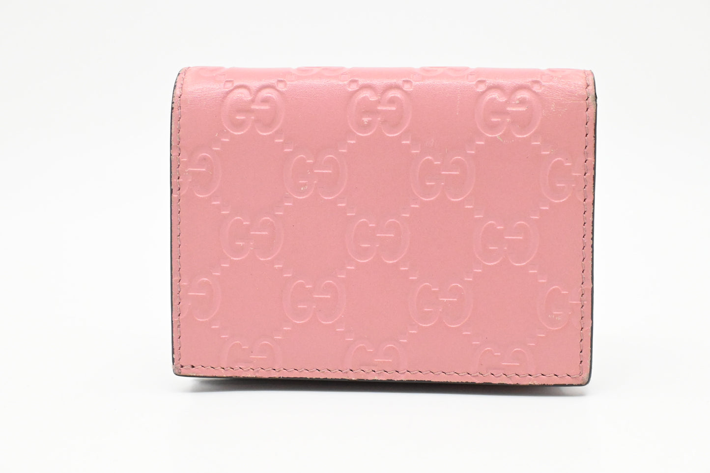 Gucci Cherry Wallet in Pink Guccissima Leather